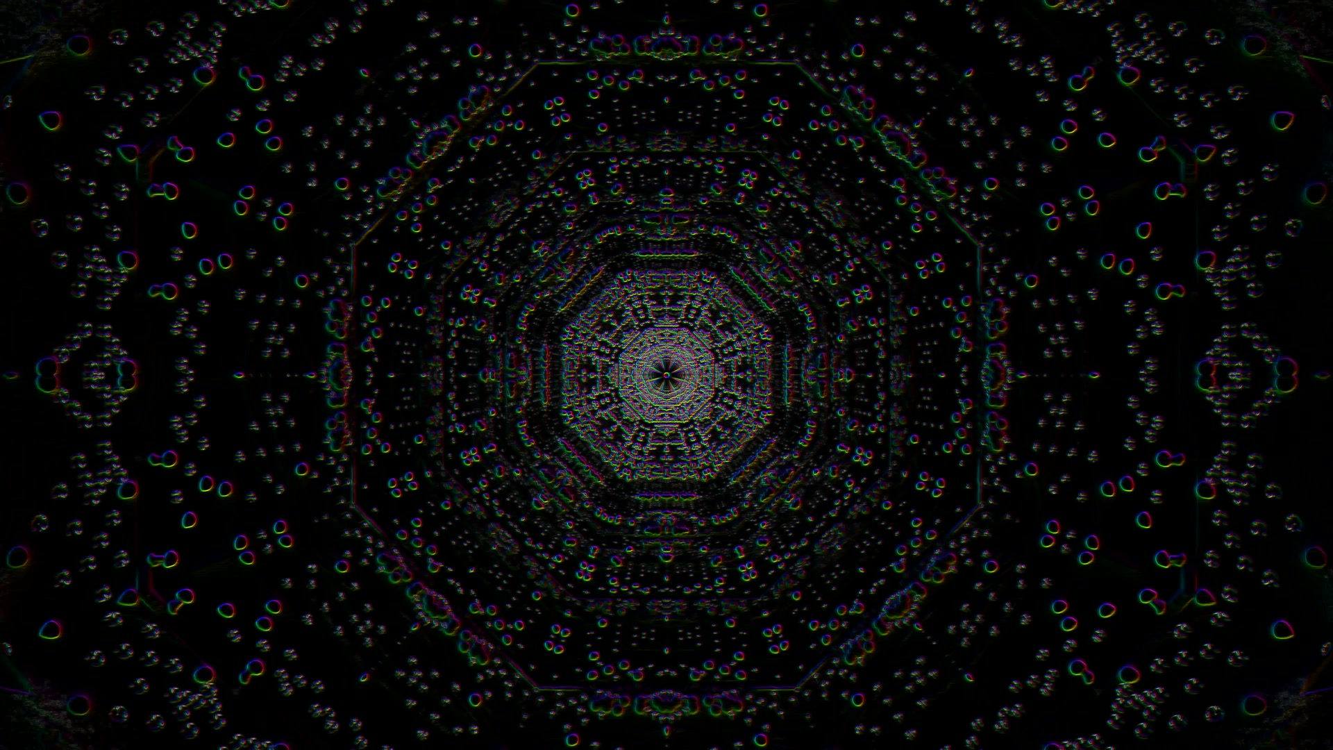 Neon Tunnel Screensaver 4K 60fps VJ Loop Windows PC Laptop