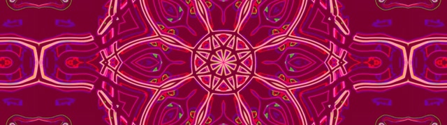 霓虹隧道深紅曼陀羅星 32:9 超級超寬屏 60fps 螢幕保護程式 VJ Loop