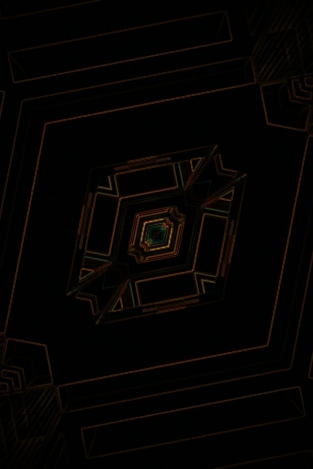 霓虹隧道菱形漩渦 VJ Loop 2:3 Photo Portrait 60fps 屏保