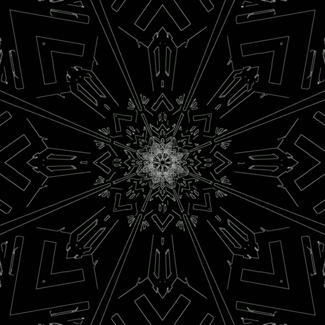 1:1 Square | 60fps Neon Tunnel Screensaver - Pulsating Hexagon Grid VJ Visual