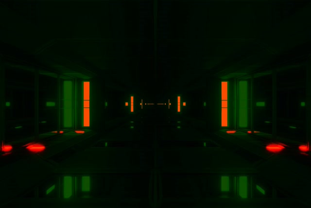 霓虹隧道綠橘螢幕保護程式 PC 3:2 Surface 60fps VJ Loop