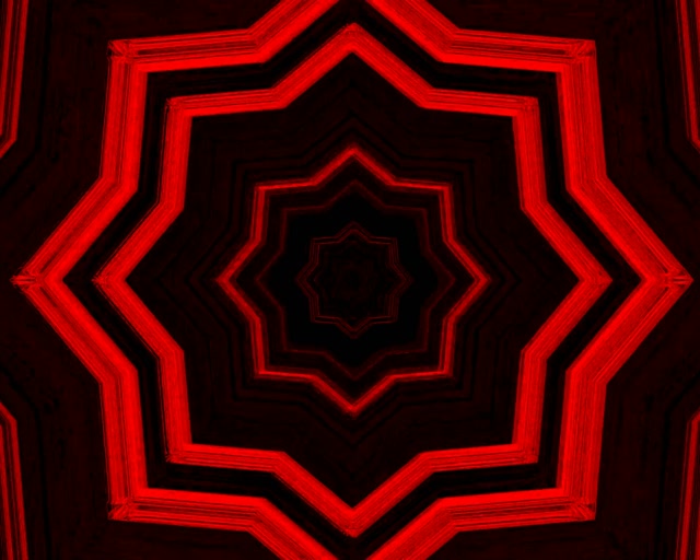 紅色霓虹隧道星星漩渦 VJ Loop 5:4 工業比例 60fps 螢幕保護程式