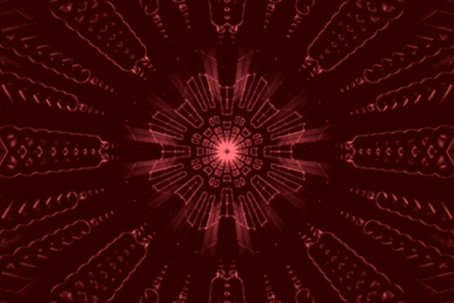 霓虹隧道紅色萬花筒爆發 VJ Loop 3:2 Surface 60fps 螢幕保護程式