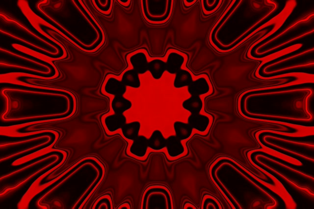 Red Pulsating Neon Tunnel VJ Loop 60fps 3:2 Screensaver