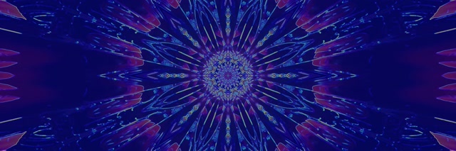 霓虹隧道万花筒星爆 VJ Loop 3:1 三倍宽屏 60fps 屏保