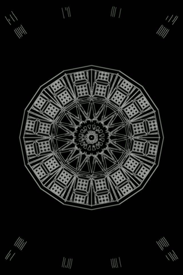 Neon Tunnel Star Mandala 2:3 Photo Portrait 60fps Screensaver Vj Loop