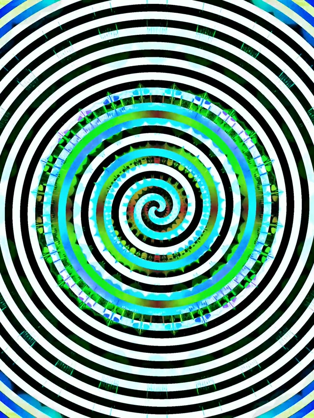 霓虹隧道催眠螺旋漩涡屏保 3:4 iPad Portrait 60fps VJ Loop