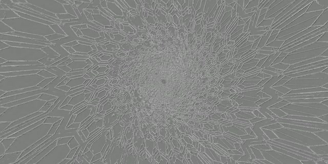 Neon Tunnel Crystal Polygon Vortex Vj Loop 2:1 Univisium 60fps Screensaver