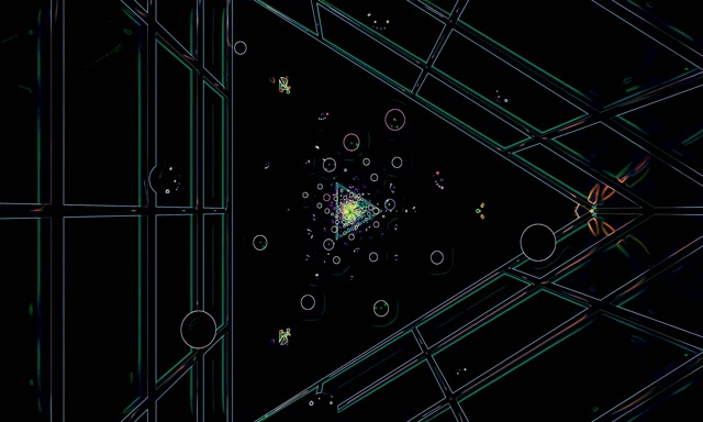 霓虹隧道圆圈屏保 5:3 宽屏 60fps VJ Loop