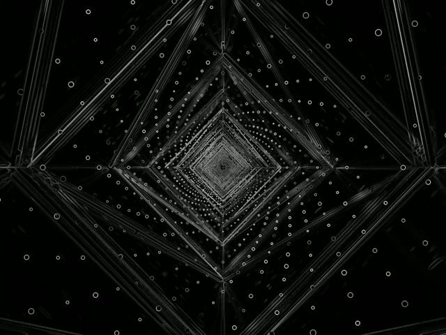 深色钢铁霓虹隧道屏保 4:3 经典 60fps VJLoops PC