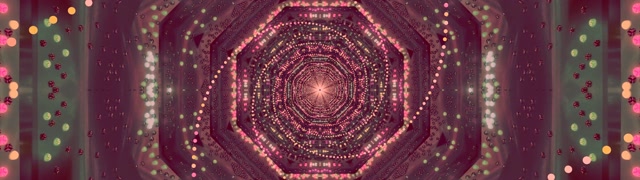 粉色霓虹隧道屏保 32:9 超级超宽屏 60fps VJ Loop