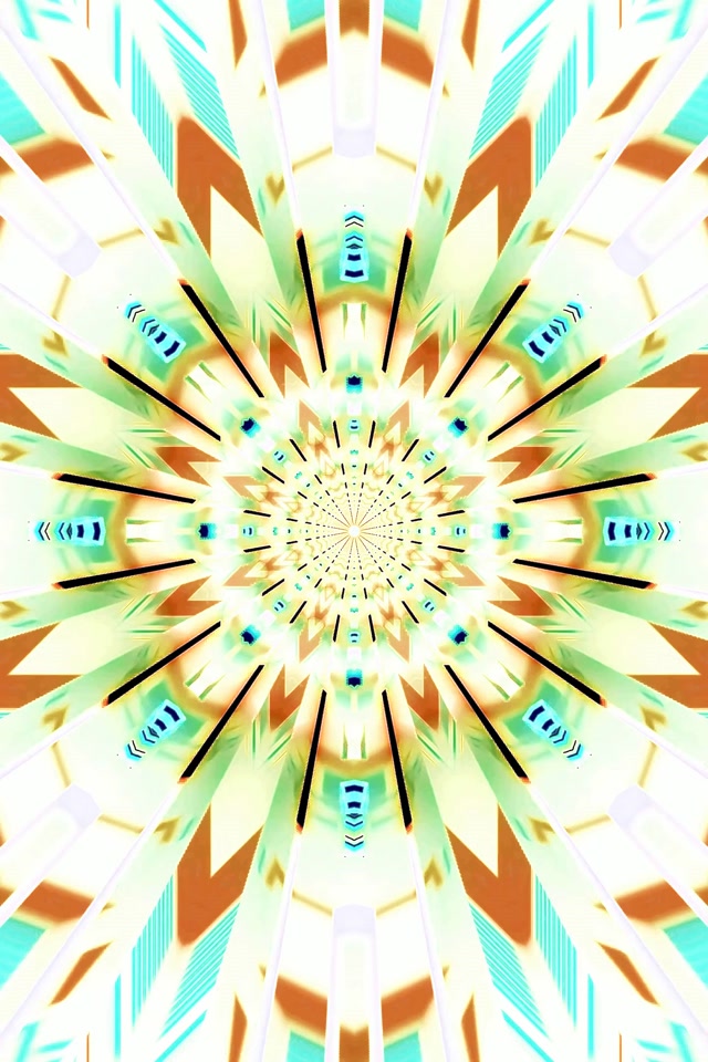 霓虹隧道万花筒爆裂 VJ Loop 2:3 照片竖屏 60fps 屏幕保护程序