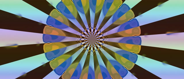 霓虹隧道万花筒爆发 VJ Loop 21:9 超宽屏 60fps 屏保