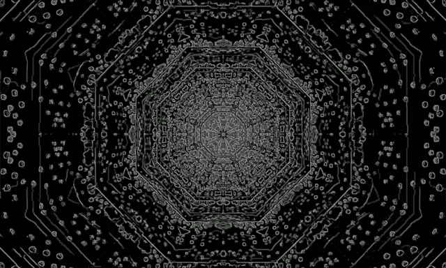 暗色霓虹隧道屏保 5:3 宽屏 60fps VJLoops PC 笔记本