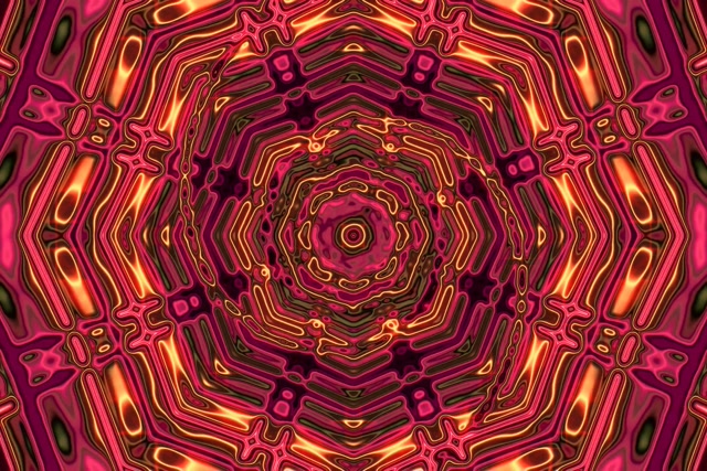 霓虹隧道分形八角形漩涡VJLoops 3:2 Surface 60fps屏保