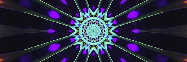 霓虹隧道紫色星屏幕保护程序 3:1 三倍宽屏 60fps VJ Loop